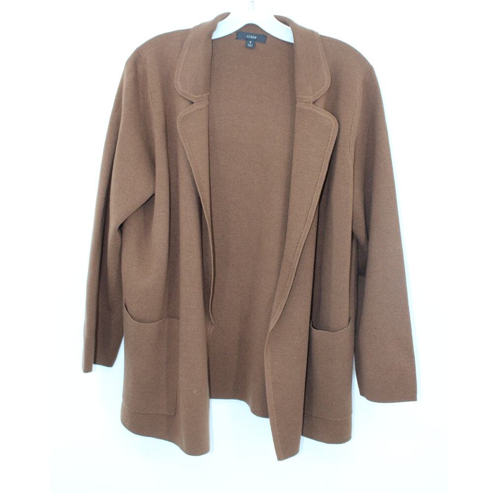 J.Crew Eloise Sweater-Blazer size Small Brown